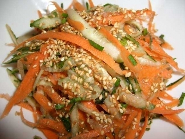 Морковно-кунжутный салат